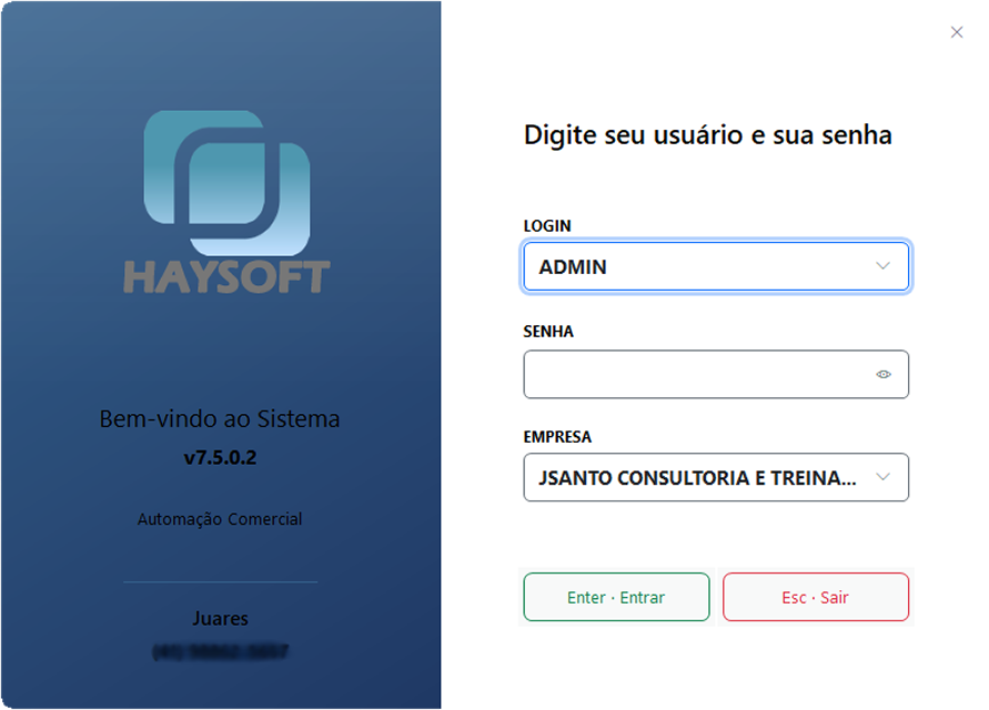 Tela de Login
